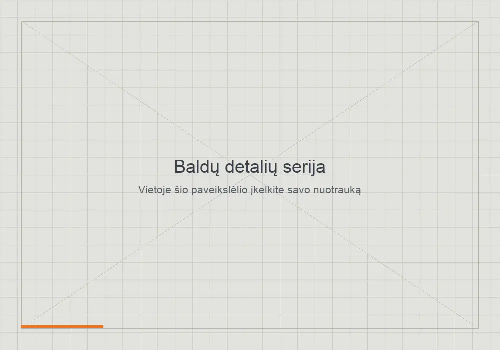 Baldų detalių serija, pagaminta CNC staklėmis