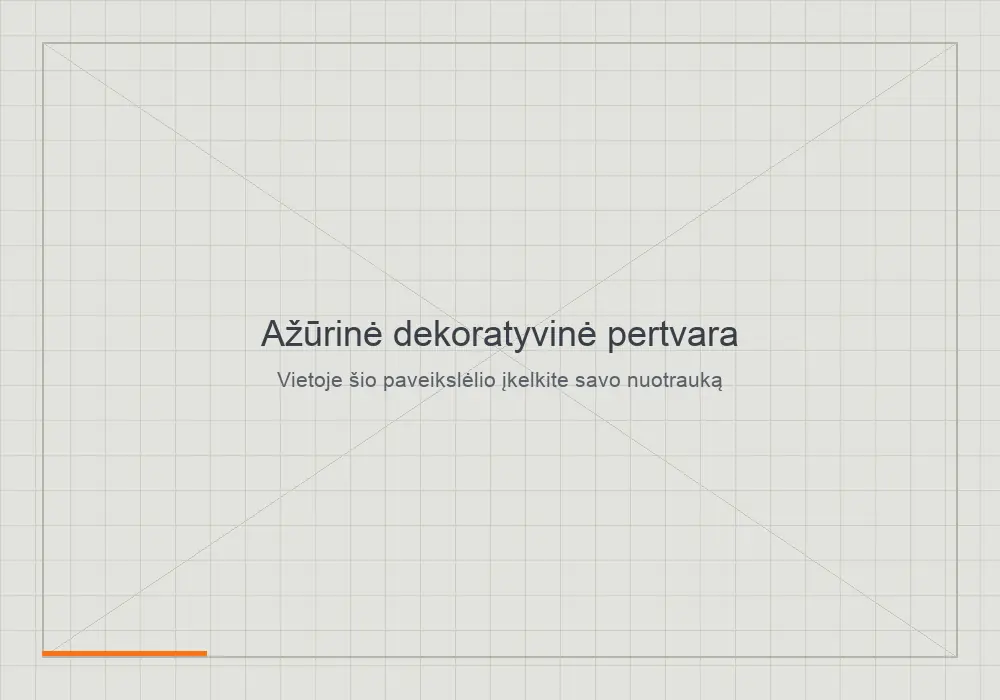 Ažūrinė dekoratyvinė pertvara su CNC frezuotu raštu