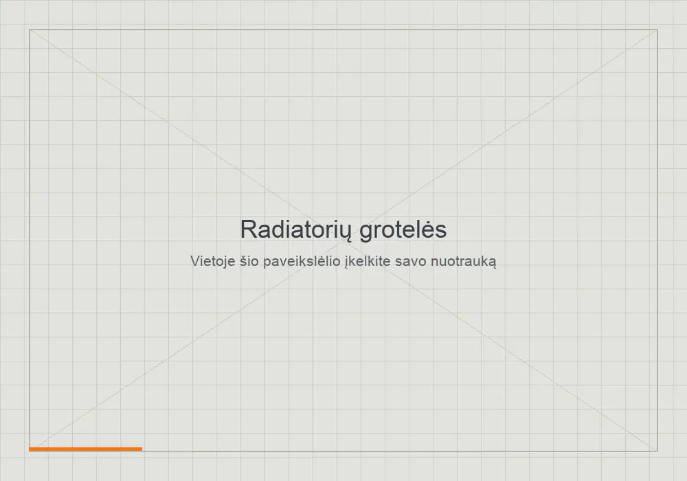 Radiatorių grotelės, frezuotos CNC staklėmis