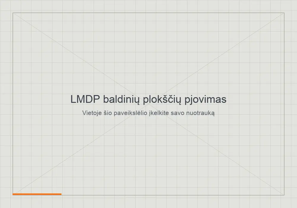 CNC staklėse pjaunama LMDP baldinė plokštė