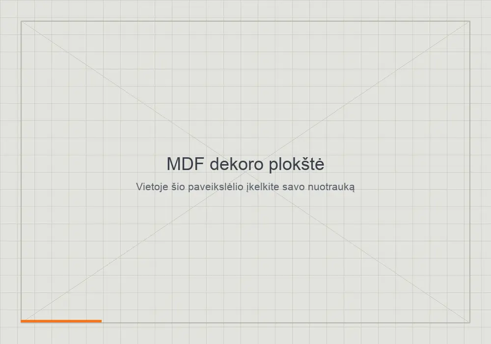 MDF dekoro plokštė su pasikartojančiu raštu