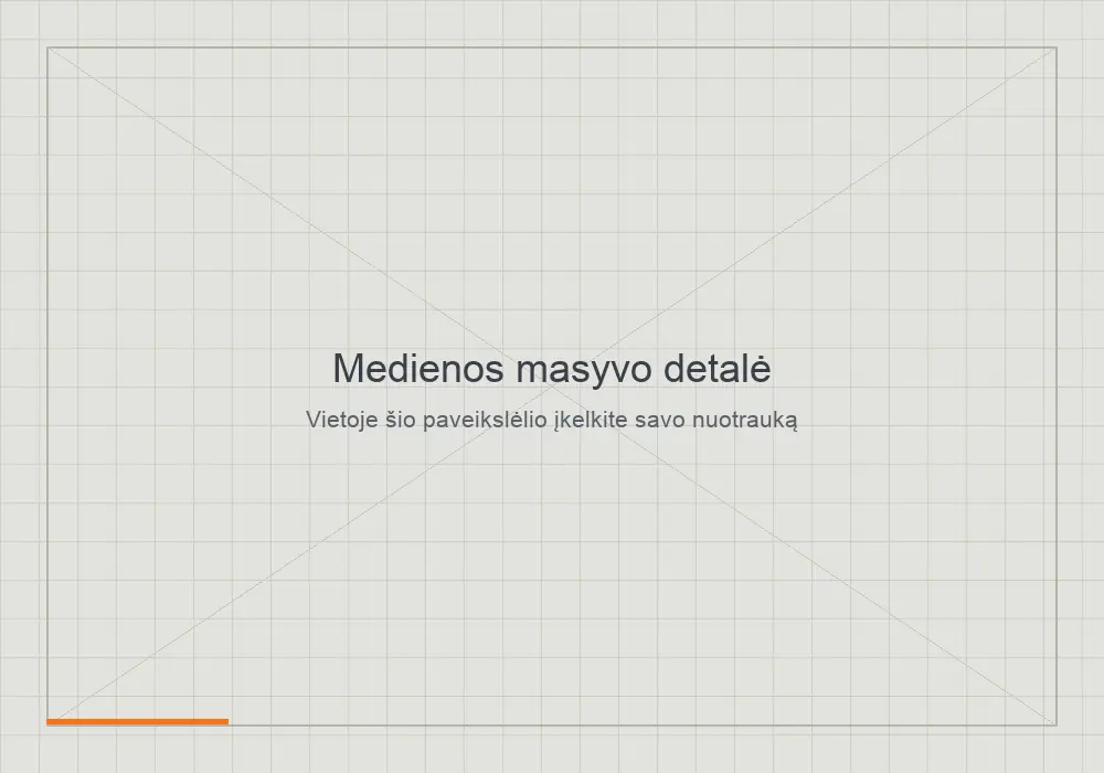 CNC freza apdirbama medienos masyvo detalė
