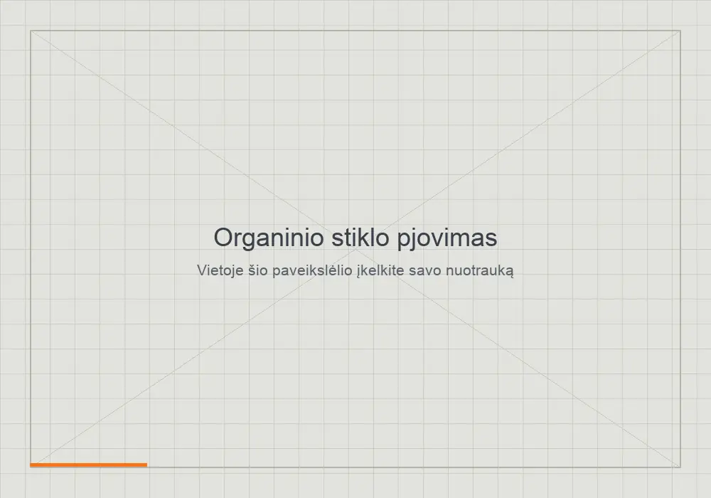 CNC freza išpjautos organinio stiklo (akrilo) detalės