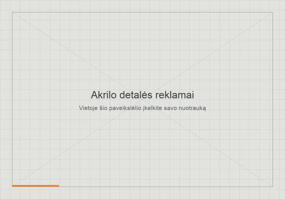 Akrilo detalės reklamai po CNC pjovimo