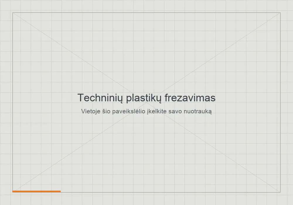 Techninių plastikų detalės po CNC frezavimo