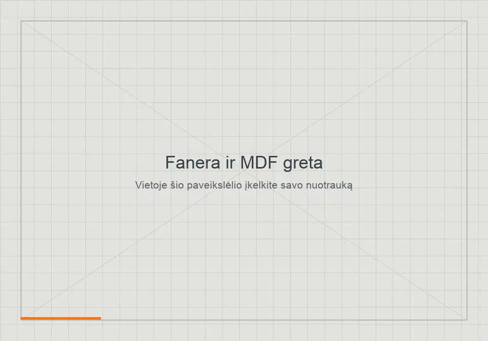 Faneros ir MDF plokščių pavyzdžiai greta